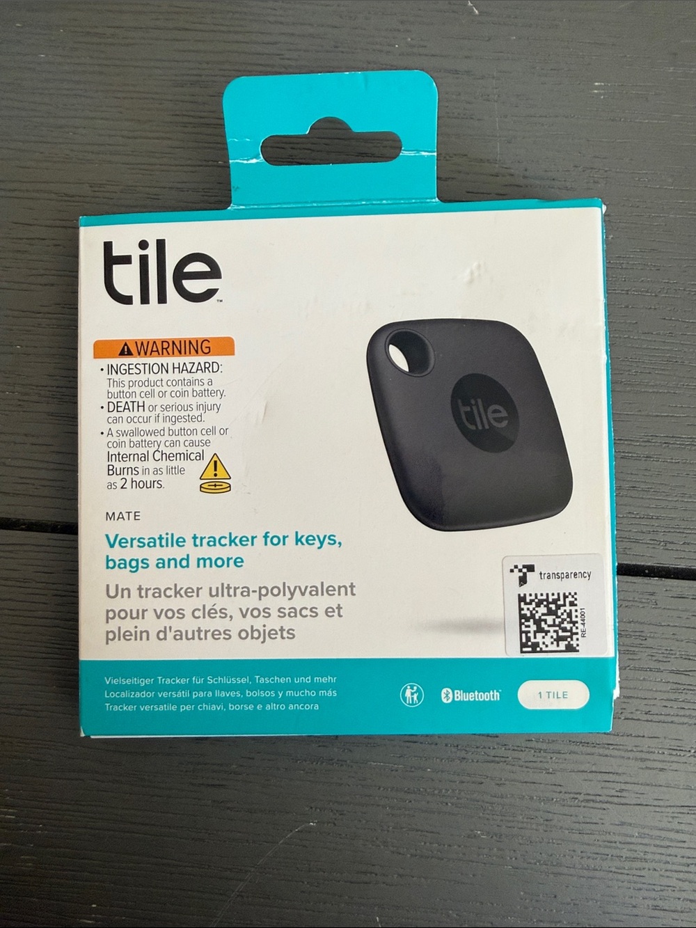 Tile Mate Bluetooth Tracker - Black